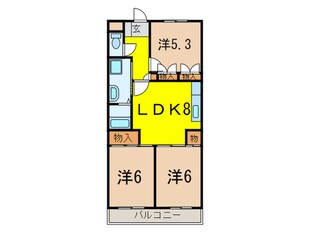 スパロ－ハイツの物件間取画像